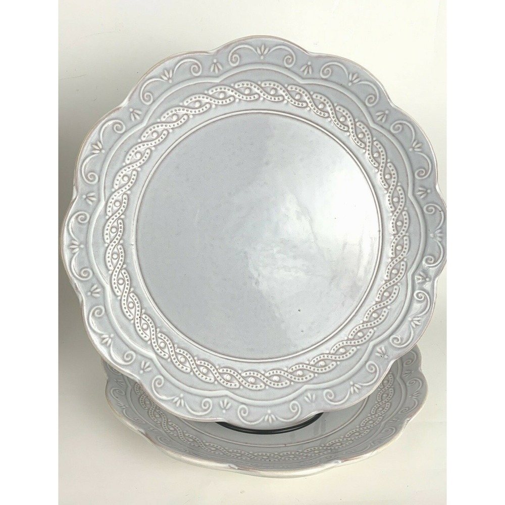 2 Pfaltzgraff Everyday Elle Salad Bread Dessert Plates Dishes Stoneware 8.5" Dia